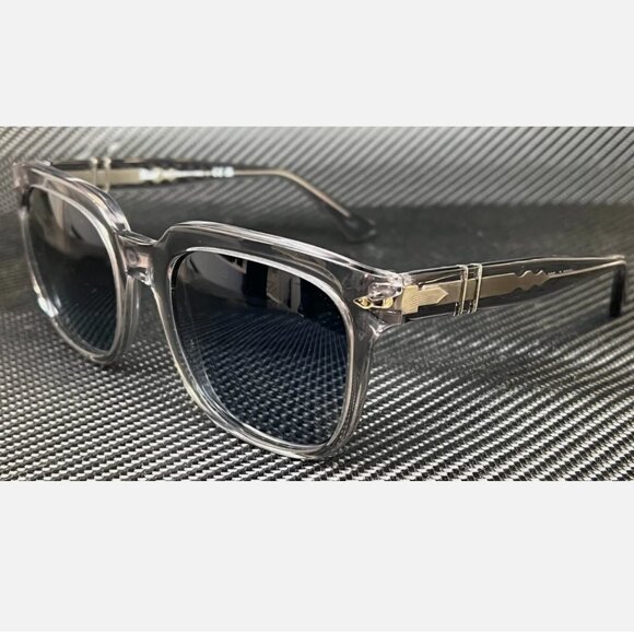 Persol Transparent Grey Unisex 53mm Sunglasses - Picture 1 of 5